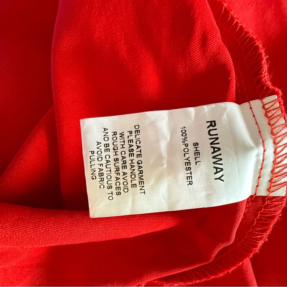RunAway Havana Sexy Vixen Red Satin Mini Dress unique low back date night hot 💃 - Picture 16 of 16